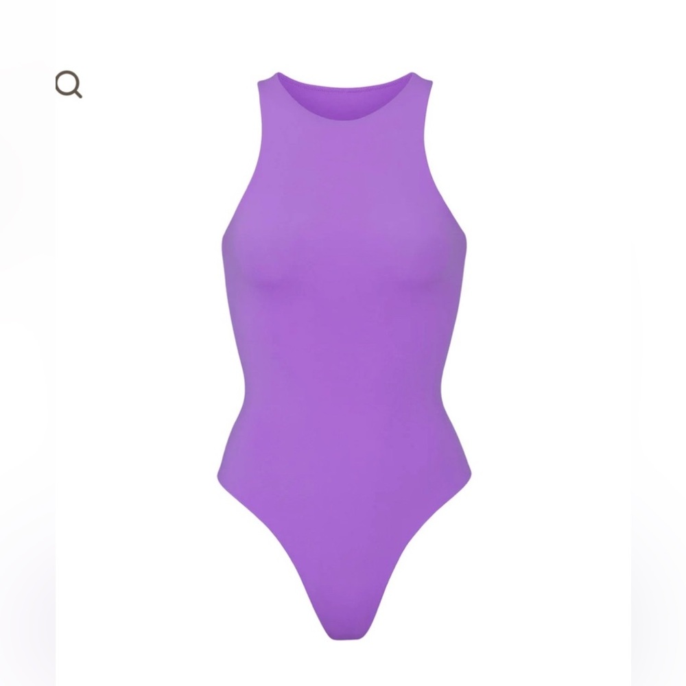Skims Fits Everybody Ultra Violet High Neck Bodysuit